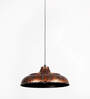 Tranquil Copper Metal Cylindrical Hanging Light