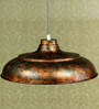 Tranquil Copper Metal Cylindrical Hanging Light