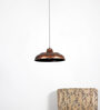 Tranquil Copper Metal Cylindrical Hanging Light