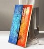 Tranquil Heights Glass Finish Vertical Wall Art