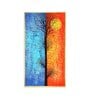 Tranquil Heights Glass Finish Vertical Wall Art