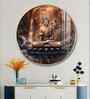 Tranquil Illumination Buddha Acrylic Round Wall Art