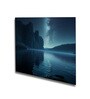 Tranquil Lakeside Canvas Printed Wall Painting Black Frame