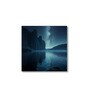 Tranquil Lakeside Canvas Printed Wall Painting White Frame