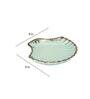 Tranquil Shelled Pastel Green 8 Inch Ceramic Appetizer Platter