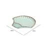 Tranquil Sea Shell Pastel Green 10 Inch Ceramic Appetizer Platter