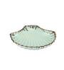 Tranquil Shelled Pastel Green 8 Inch Ceramic Appetizer Platter