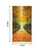 Tranquil Trails Glass Finish Vertical Wall Art