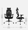 Transform Breathable Mesh Ergonomic Chairs In Black Colour
