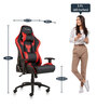 Transformer Leatherette Gaming Chair in Red Colour