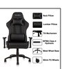 Transformer Leatherette Gaming Chair in Black Colour
