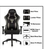 Transformer Leatherette Gaming Chair in Grey Colour