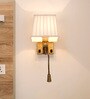 Transitional Bedside Wall Sconce with Flexible LED Reading Light