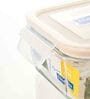 Transparent  490 ml Square Glass Airtight Break Resistant Food Storage Container