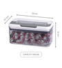 Transparent 1000 ml Dry Food Storage Container with Flip-n-Lock Airtight Lid