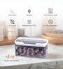 Transparent 1000 ml Dry Food Storage Container with Flip-n-Lock Airtight Lid