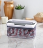 Transparent 1000 ml Dry Food Storage Container with Flip-n-Lock Airtight Lid