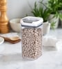 Transparent 1200 ml Dry Food Storage Container with Flip-n-Lock Airtight Lid