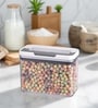 Transparent 1800 ml Dry Food Storage Container with Flip-n-Lock Airtight Lid