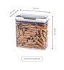 Transparent 2700 ml Dry Food Storage Container with Flip-n-Lock Airtight Lid