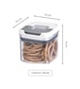 Transparent 460 ml Dry Food Storage Container with Flip-n-Lock Airtight Lid