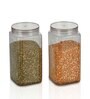 Transparent Plastic (Set of 2) Varg Plastic Kitchen Container Set Clear 2000 ml