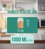 Transparent Plastic (Set of 4) Steelo Homely Containers 1000ML