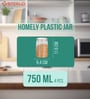 Transparent Plastic (Set of 4) Steelo Homely Containers 750ML