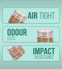 Transparent Plastic (Set of 4) Steelo Homely Containers 750ML