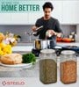 Transparent Plastic (Set of 4) Varg Plastic Kitchen Container Set Clear  500 ml