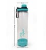 Transparent Blue Sports Water Bottle with Flip Top & Carry Loop, 700 ml