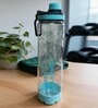 Transparent Blue Sports Water Bottle with Flip Top & Carry Loop, 700 ml