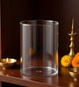 Transparent Borosilicate Glass Cover for Akhand Jyot Diya, 8 cm