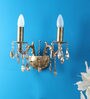 Crystal Candle Wall Light (Gold)