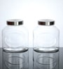1 Ltr Glass Jar Set of 2