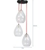 Holly Transparent Glass Cluster Hanging Light