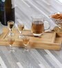 Tequila Shot Wine Glass Shape with Server Set of 5