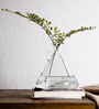 Transparent Smart Hourglass Shaped Flower Glass Vase