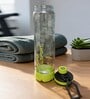 Transparent Green Sports Water Bottle with Flip Top & Carry Loop, 700 ml