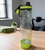 Transparent Green Sports Water Bottle with Flip Top & Carry Loop, 700 ml