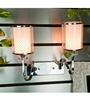 Transparent Metal & Glass Wall Light