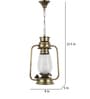 Kartos Transparent Metal Hanging Light