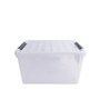Transparent Plastic Inplus Easy Clip Storage Box 40Ltr Desk Organizers