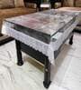 Transparent Solid Heat-Resistant, Waterproof (60x40) Silver Lace Border Tablecloth
