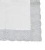 Transparent Solid Heat-Resistant, Waterproof (90x60) Silver Lace Border Tablecloth