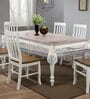 Transparent Solid Heat-Resistant, Waterproof (90x60) Silver Lace Border Tablecloth