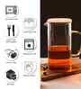 Transparent Square shpaed Water Jug With 6 Glass