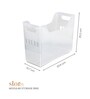 Transparent Storage Box with Lid, Handle & Wheels Stackable Polypropylene Organizer