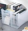 Transparent Storage Box with Lid, Handle & Wheels Stackable Polypropylene Organizer
