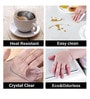 Transparent PVC Plastic Dining Table Covers Protectors (24 X 24 Inches, 2.00 MM Thick)